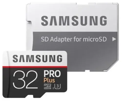 Samsung 32GB mSD PRO PlusU3 MB-MD32GA/EU 100 MB/s (SD Adaptor ile) MicroSD Kart