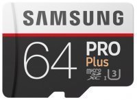 Samsung 64GB mSD PRO PlusU3 MB-MD64GA/EU 100 MB/s (SD Adaptor ile) MicroSD Kart