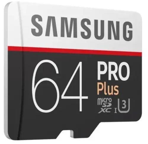 Samsung 64GB mSD PRO PlusU3 MB-MD64GA/EU 100 MB/s (SD Adaptor ile) MicroSD Kart