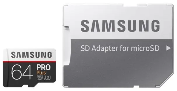 Samsung 64GB mSD PRO PlusU3 MB-MD64GA/EU 100 MB/s (SD Adaptor ile) MicroSD Kart