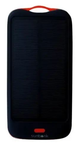 Sunbank Mars Güneş Enerjili 10.000 mAh Siyah - Turuncu Powerbank