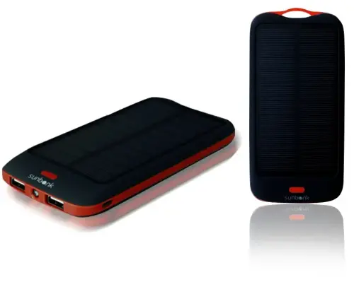 Sunbank Mars Güneş Enerjili 10.000 mAh Siyah - Turuncu Powerbank