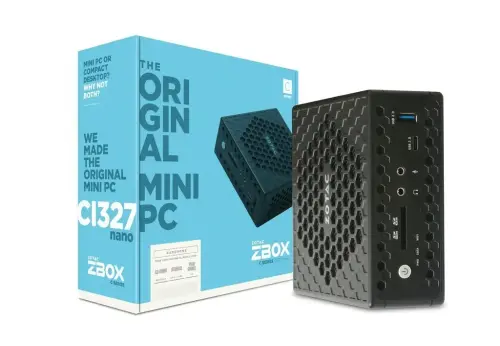 Zotac ZBOX-CI327NANO-BE-W3B Intel Celeron N3450 4GB 32GB Windows 10 Barebone Mini Masaüstü Bilgisayar 