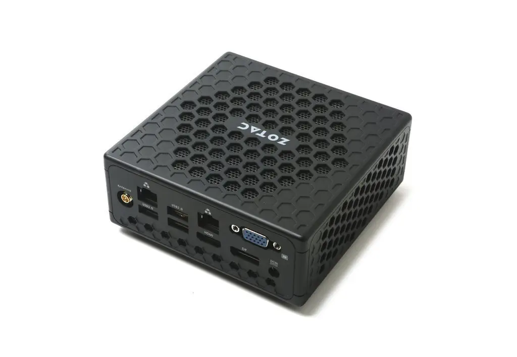 Zotac ZBOX-CI327NANO-BE-W3B Intel Celeron N3450 4GB 32GB Windows 10 Barebone Mini Masaüstü Bilgisayar