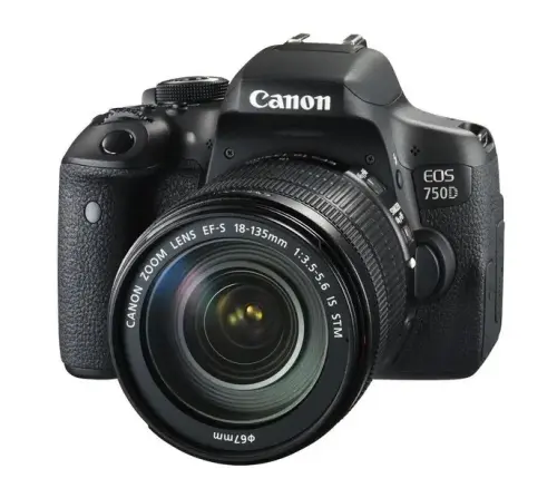 Canon EOS 750D 18-135mm Lens Dijital SLR Fotoğraf Makinesi