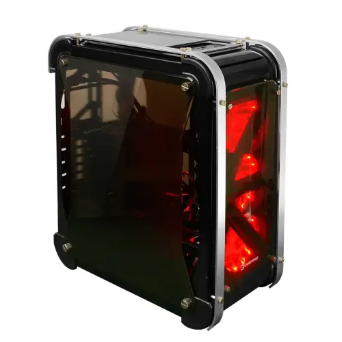 Gamepower Ares Gaming 3*120mm Kırmızı Led Fanlı Şeffaf Akrilik Yan Panel Mid ATX Kasa