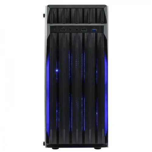Hiper Poseidon Blue LED Midi Tower Siyah Gaming (Oyuncu) Kasa