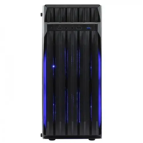 Hiper Poseidon Blue LED Midi Tower Siyah Gaming (Oyuncu) Kasa