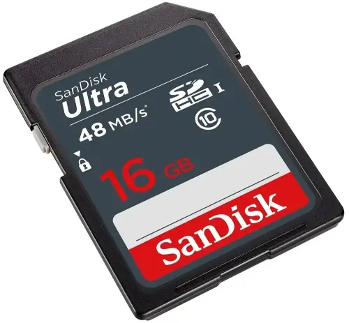 SanDisk 16GB Ultra SDHC UHS-I 48Mb/s SDSDUNB-016G-GN3IN SD Bellek Kartı