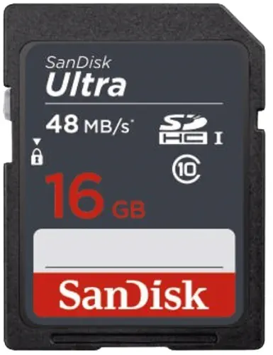 SanDisk 16GB Ultra SDHC UHS-I 48Mb/s SDSDUNB-016G-GN3IN SD Bellek Kartı