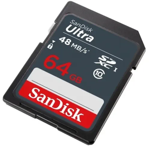 SanDisk 64GB Ultra SDHC UHS-I 48Mb/s SDSDUNB-064G-GN3IN SD Bellek Kartı