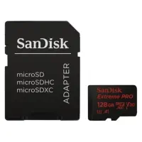 Sandisk Extreme Pro microSDXC 128GB + SD Adapter + Rescue Pro Deluxe 100MB/s A1 C10 SDSDQXCG-128G-GN6MA Micro SD Kart