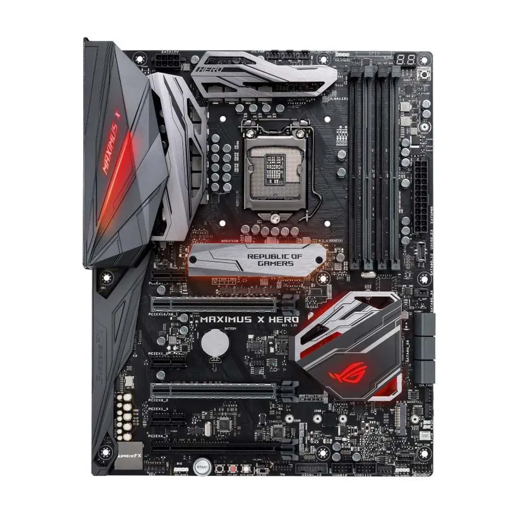 Asus Maximus X Hero Intel Z370 Soket 1151 DDR4 4133(O.C.)MHz ATX Gaming(Oyuncu) Anakart
