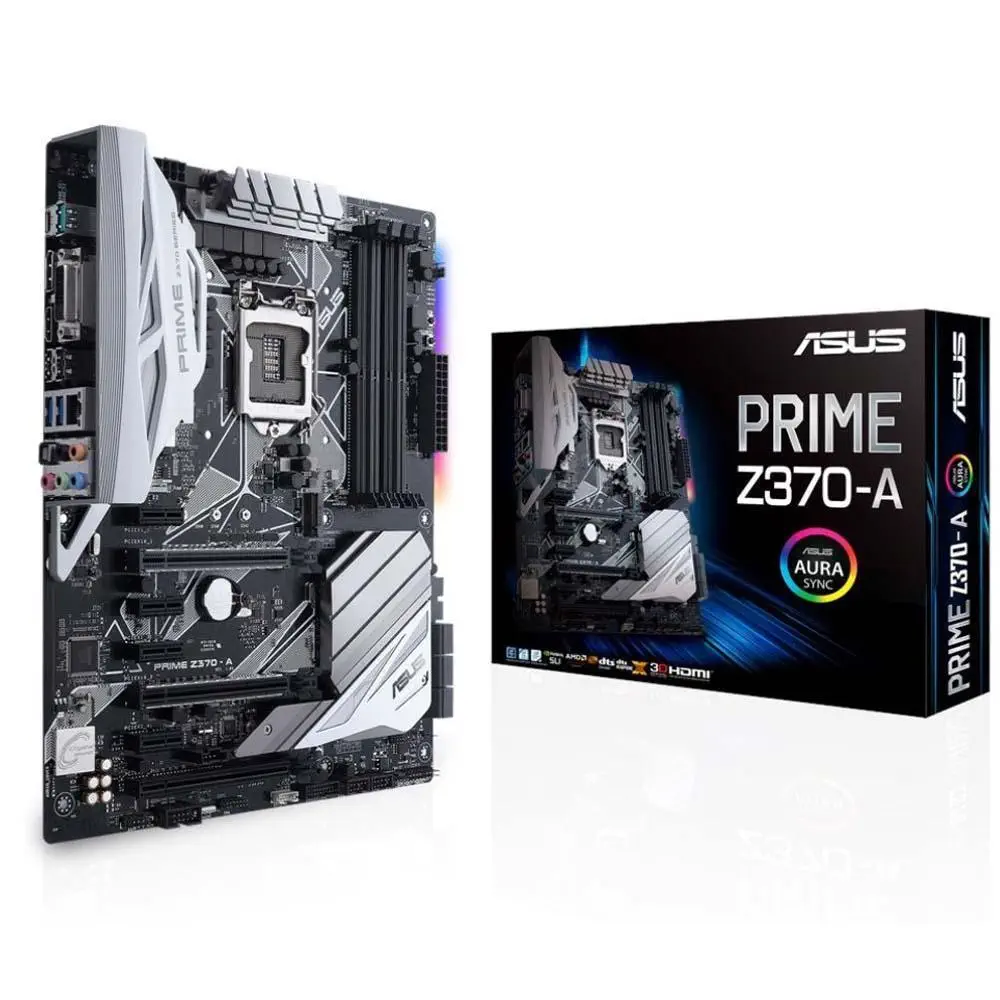 Asus Prime Z370-A Intel Z370 Soket 1151 DDR4 4000(OC)MHz ATX Gaming Anakart