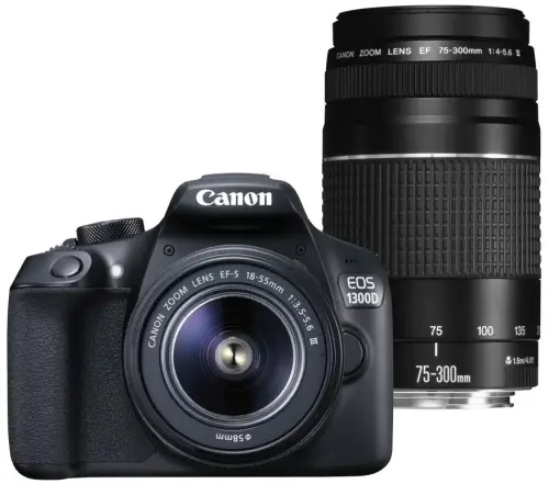 Canon EOS 1300D 18-55 mm Lens DC 18.7 MP LCD Ekran Dijital SLR Fotoğraf Makinesi