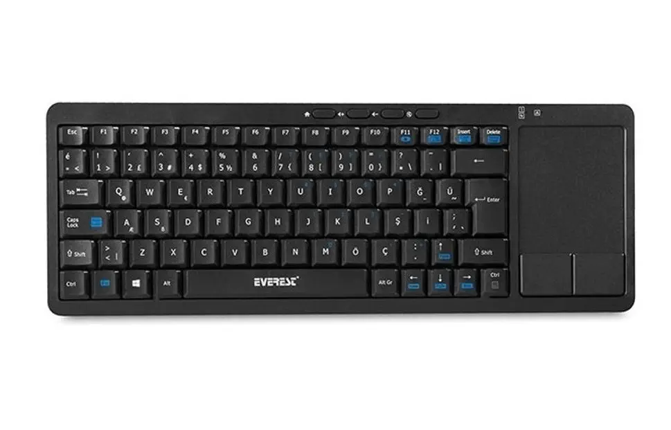 Everest EKW-603 Siyah ToucPad Mouse Q + Kablosuz Klavye