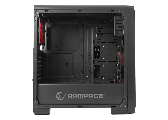 Everest Rampage Pulsar V1 2xUSB3.0+ 2xUSB 2,0 + 2x12cm Led +1x12cm RED Fan Pencereli Oyun Kasa