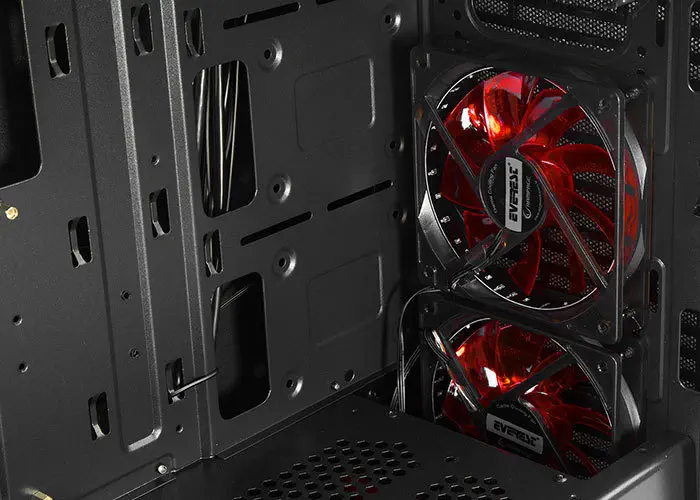 Everest Rampage Pulsar V1 2xUSB3.0+ 2xUSB 2,0 + 2x12cm Led +1x12cm RED Fan Pencereli Oyun Kasa