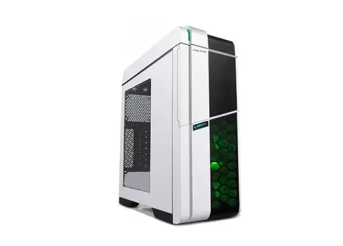 Everest Rampage TITAN PLUS Beyaz 2*12cm Yeşil Led Fan USB 3.0 Kasa