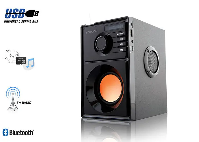 Mikado MD-10B 5W+2.5W 2 USB+McSD+FM Destekli Bluetooth Müzik Kutusu