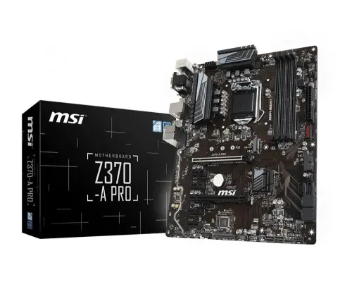MSI Z370-A Pro Intel Z370 Soket 1151 DDR4 4000(OC)MHz ATX Anakart