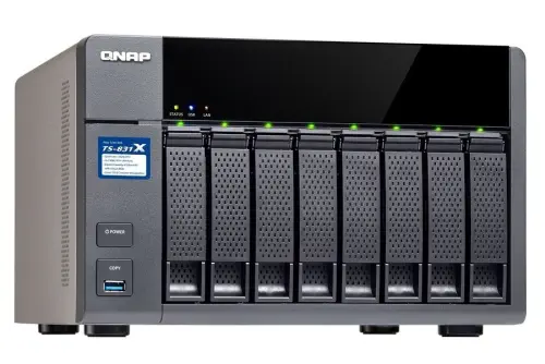 Qnap TS-831X-4G 8 Disk Yuvalı 4GB Ram Tower Nas Depolama Ünitesi