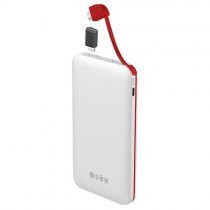 S-link IP-512 5000mAh 1x1A USB Girişli (Lightning Dönüştürücülü) Beyaz Powerbank