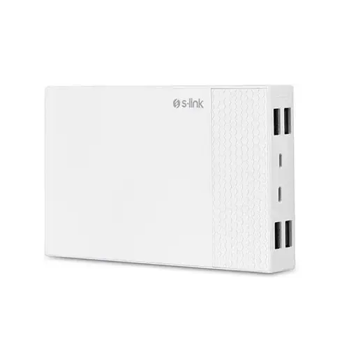 S-link IP-G22 20000mAh 4xUsb Port Girişli Beyaz Powerbank