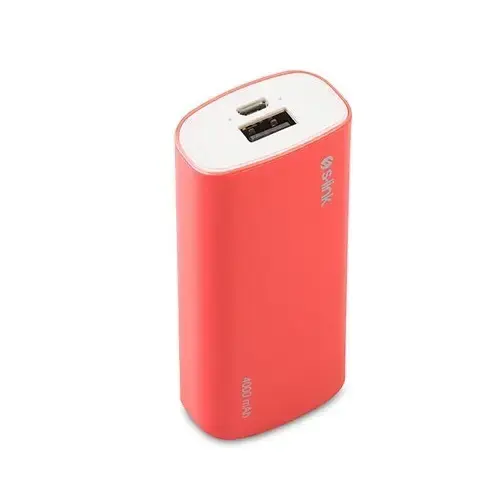 S-link IP-G40 4000mAh 1x1A USB Girişli Pembe Powerbank 