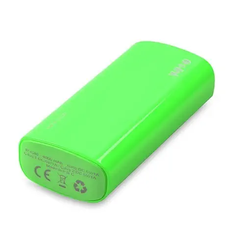 S-link IP-G40 4000mAh 1x1A USB Girişli Yeşil Powerbank 