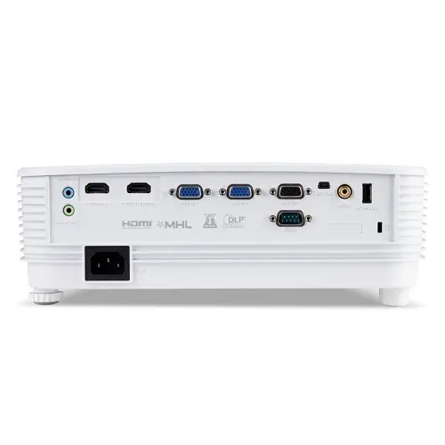 ACER P1250 DLP XGA 1024x768 3600LM HDMI+HDMI/MHL 3D 10W 20.000:1 Opsiyonel Kablosuz Projeksiyon Cihazı