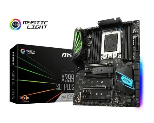 MSI X399 Sli Plus AMD X399 Soket TR4 DDR4 3600MHz(O.C.) ATX Gaming(Oyuncu) Anakart