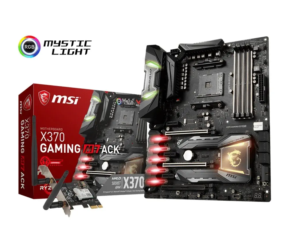 Msi X370 Gaming M7 ACK AMD X370 Soket AM4 DDR4 3200MHz(OC) ATX Gaming(Oyuncu) Anakart