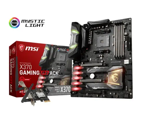 Msi X370 Gaming  M7 ACK AMD X370 Soket AM4 DDR4 3200MHz(OC) ATX Gaming(Oyuncu) Anakart