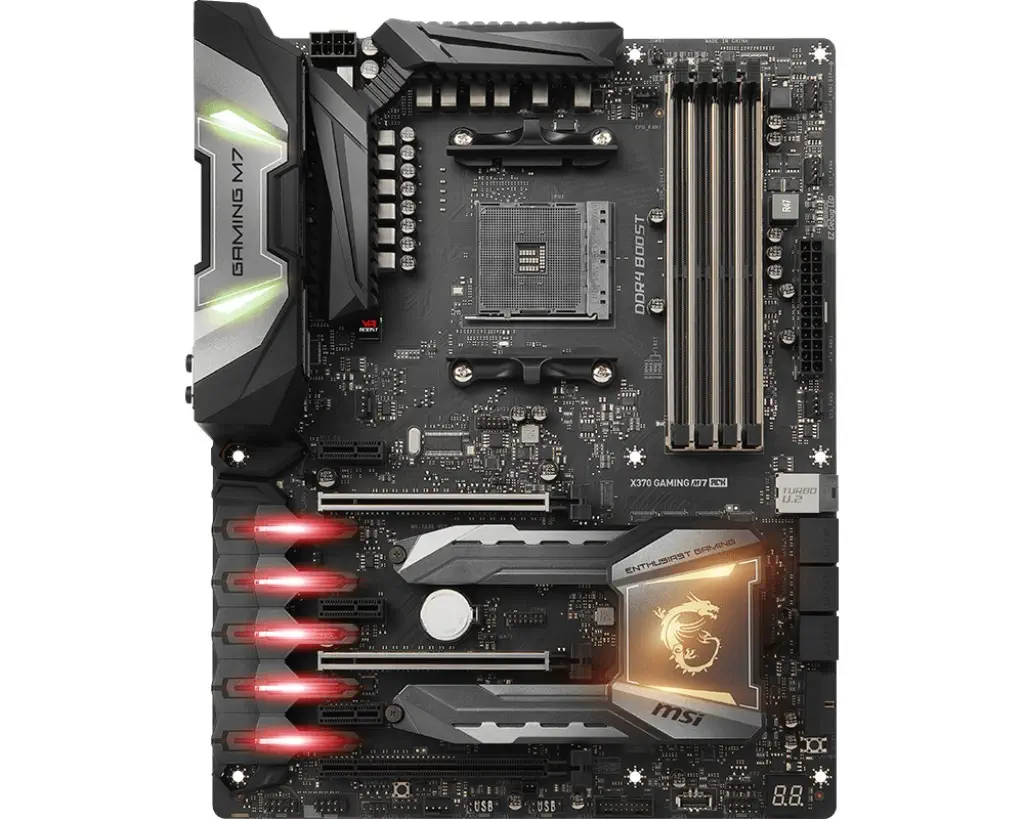 Msi X370 Gaming M7 ACK AMD X370 Soket AM4 DDR4 3200MHz(OC) ATX Gaming(Oyuncu) Anakart