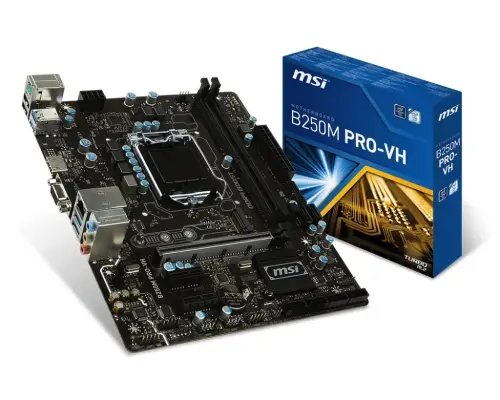 Msi B250M PRO-VH Intel B250 Soket 1151 DDR4 2400MHz mATX Gaming(Oyuncu) Anakart