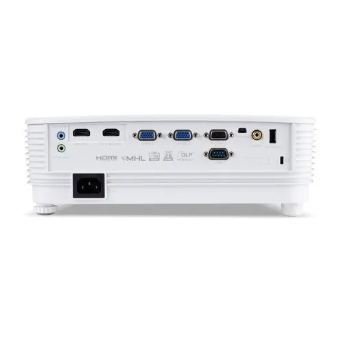 Acer P1350W DLP WXGA 1280 x 800 3700 AnsiLümen HDMI+HDMI/MHL 3D 10W 20.000:1 Opsiyonel Kablosuz Projeksiyon Cihazı