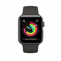 Apple Watch Series 3 GPS 38 mm Uzay Grisi Alüminyum Kasa Siyah Spor Kordon MQKV2TU/A - Apple Türkiye Garantili