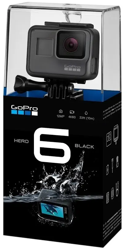 GoPro Hero6 Black 5GPR/CHDHX-601 12MP Aksiyon Kamera - 2 Yıl Resmi Distribütör Garantili