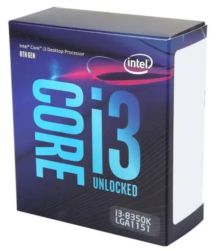 Intel Core i3-8350K 4.0GHz 8MB Soket 1151 İşlemci (Fansız)