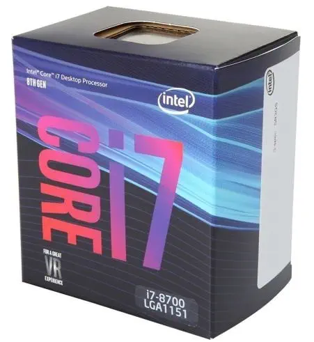 Intel Core i7-8700 3.20GHz 12MB Soket 1151 İşlemci (Fanlı)