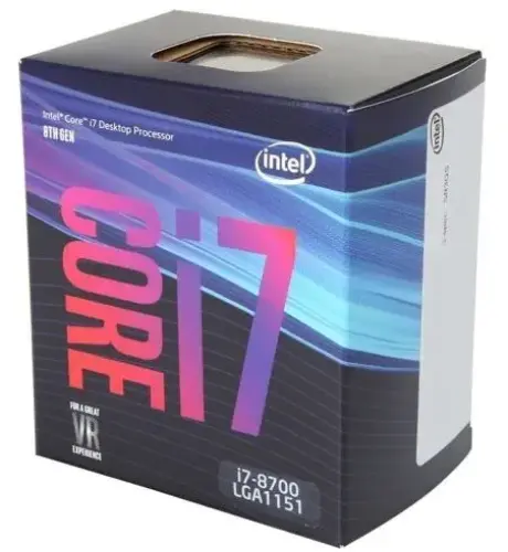 Intel Core i7-8700 3.20GHz 12MB Soket 1151 İşlemci (Fanlı)