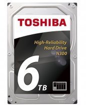 Toshiba N300 HDWN160UZSVA 6TB 7200Rpm 128MB 3.5” SATA 3 NAS Harddisk