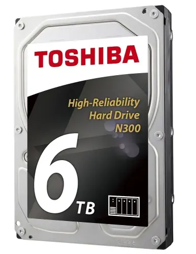 Toshiba N300 HDWN160UZSVA 6TB 7200Rpm 128MB 3.5” SATA 3 NAS Harddisk