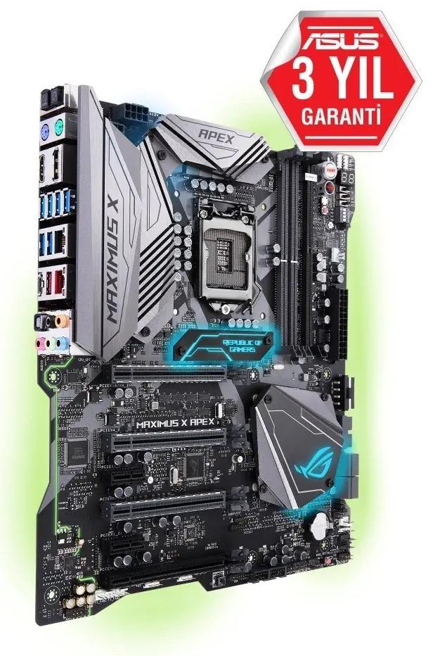 Asus ROG MAXIMUS X APEX Intel Z370 Soket 1151 DDR4 4500(O.C)MHz E-ATX Gaming Anakart