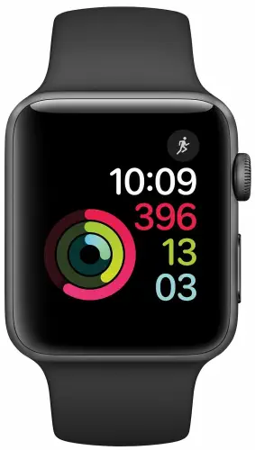 Apple Watch Series 2 38mm Uzay Grisi Alüminyum Kasa ve Siyah Spor Kordonlu Akıllı Saat (MP0D2TU/A) - Apple Türkiye Garantili