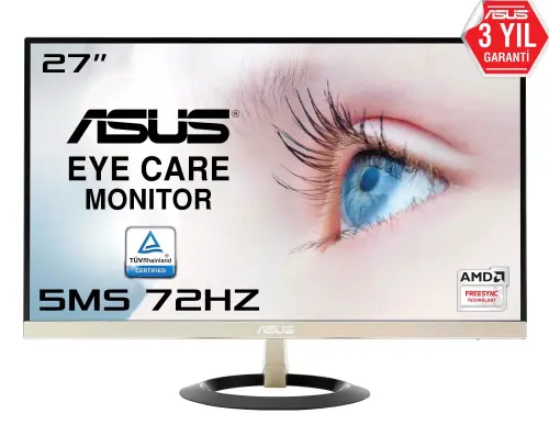 Asus VZ279Q 27″ Full HD 75Hz 5ms HDMI/Analog/Display UltraSlim Çerçevesiz IPS Gaming Monitör