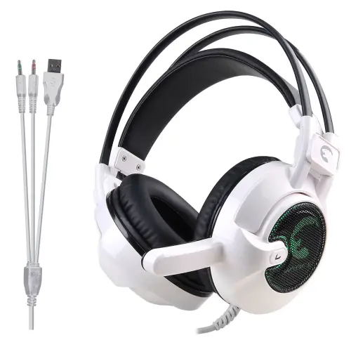 GamePower Slark Gaming Kulaklık Neodimyum 50mm Sürücüler 113dB Hassas Mikrofon -43dB RGB LED Aydınlatmalı USB ve 3.5mm Bağlantı