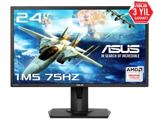 Asus VG245H 24″ Full HD FreeSync 75Hz 1ms 2xHDMI/Analog Gaming (Oyuncu) Monitör