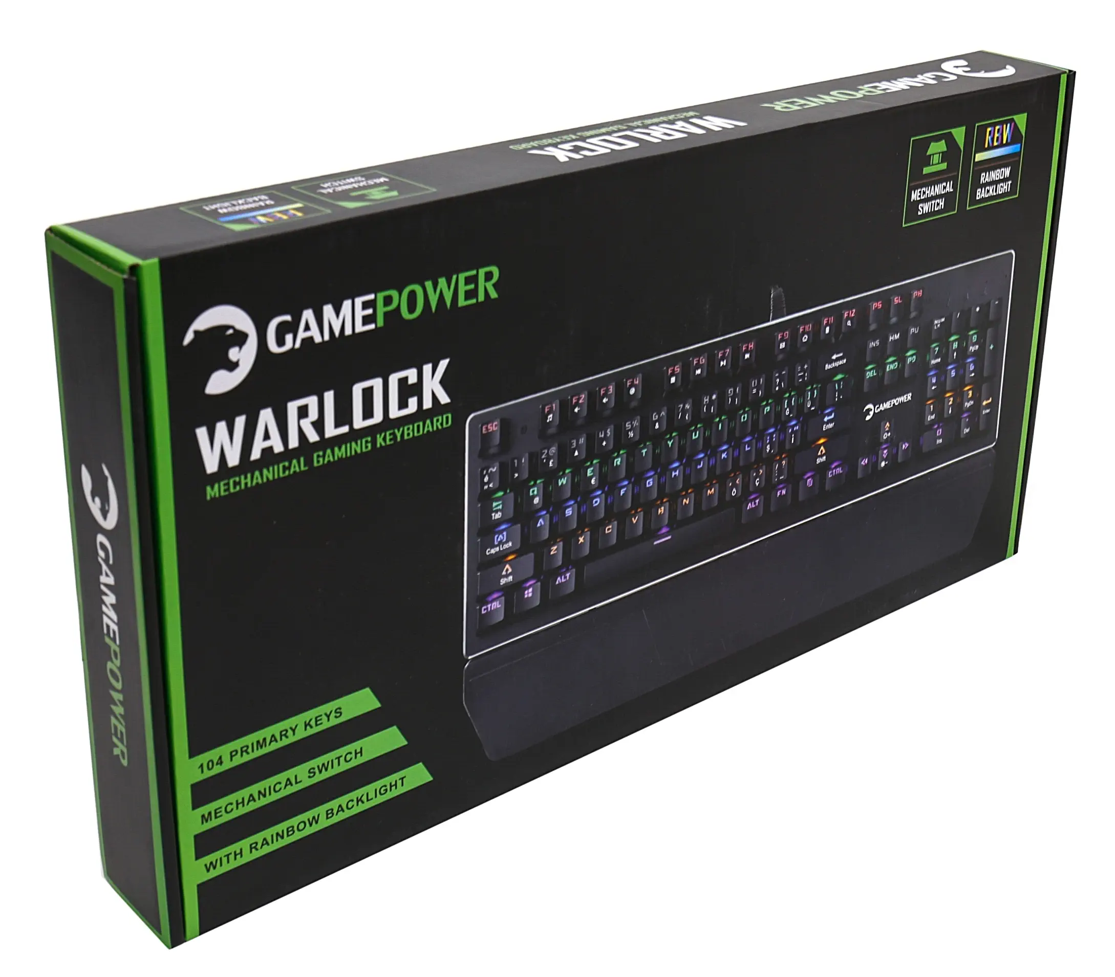GamePower Warlock Mekanik Red Switch USB Gaming Klavye